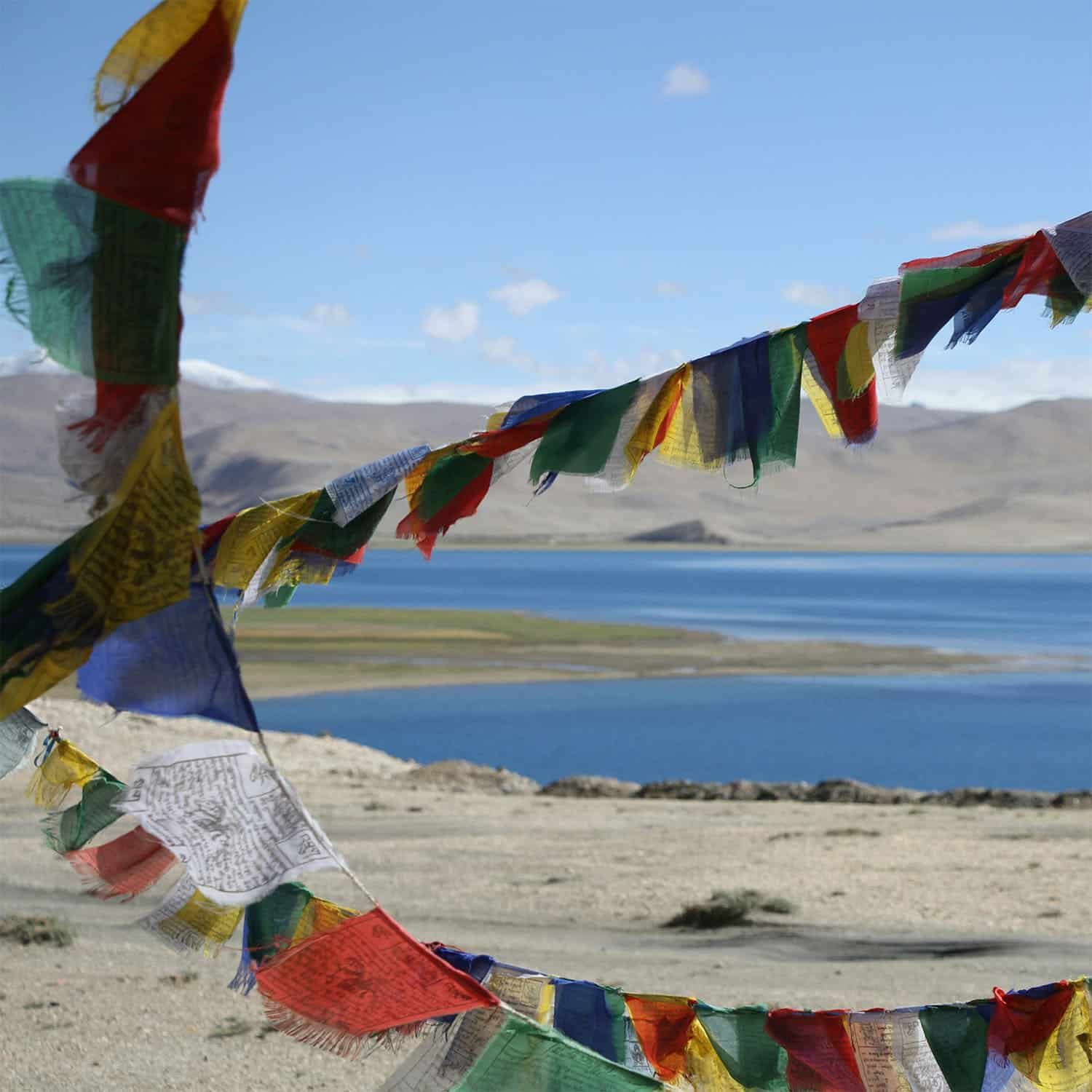 Lago sacro in Tibet